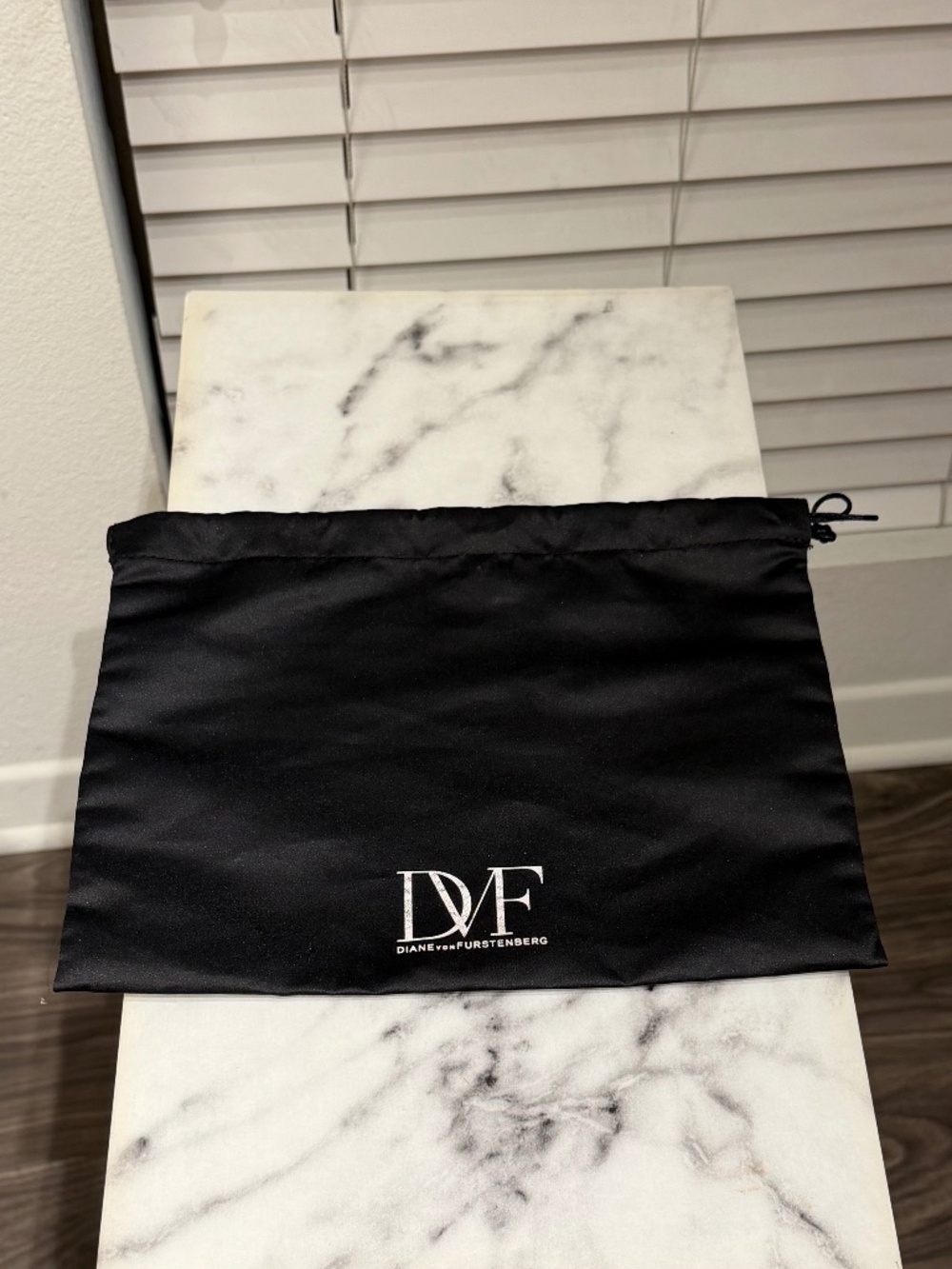 Diane Von Furstenberg DVF Authentic Black Dustbag 11.25"W x 8.25"H Black w Logo